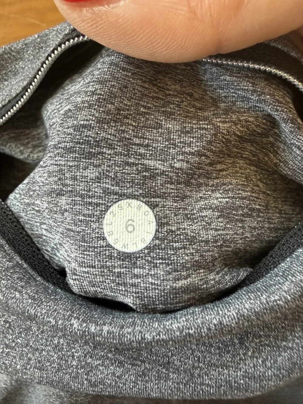 Lululemon Heather Gray Reflective Side-Zip Leggings Size 6
